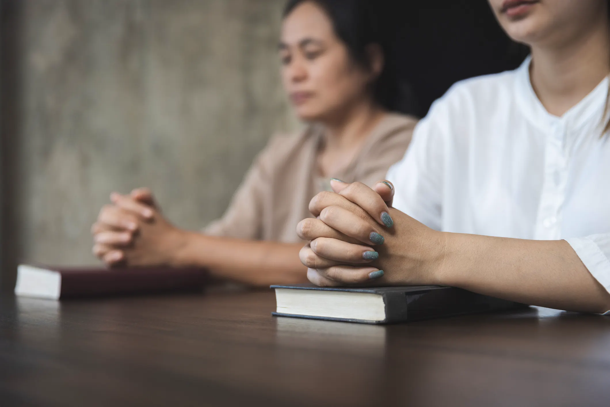 Christian life crisis prayer to god. Woman Pray for god blessing to wishing have a better life. woman hands praying to god.